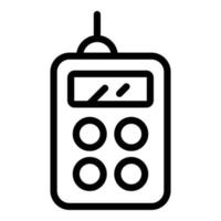 Laser meter instrument icon, outline style vector