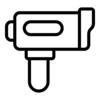 Speed radar equipment icon, outline style vector