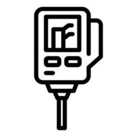 Ph device icon, outline style vector