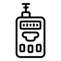 Engineering laser meter icon, outline style vector