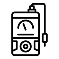 Science ph meter icon, outline style vector