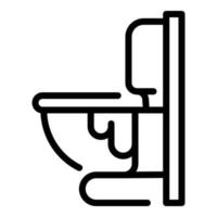 Leaking toilet icon, outline style vector