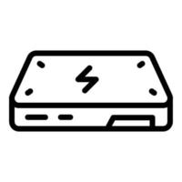 Laptop configuration icon, outline style vector