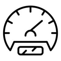 Automated speed control icon, outline style vector