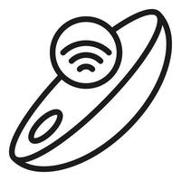 Internet tracker icon, outline style vector