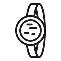 Smart watch icon, outline style vector