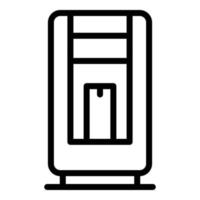 Merchandise vending machine icon, outline style vector