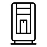 Merchandise vending machine icon, outline style vector