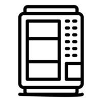 Trading vending machine icon, outline style vector