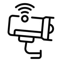 Wireless video camera icon, outline style vector