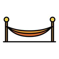 Home hammock icon color outline vector