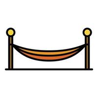 Home hammock icon color outline vector