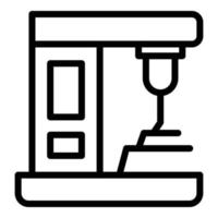 Bioprinting icon, outline style vector