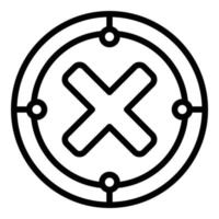 Master of business icon, outline style vector