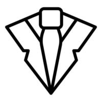 Man tie icon, outline style vector