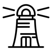 Brainstorming lighthouse icon, outline style vector