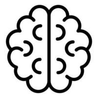 Brainstorming success icon, outline style vector