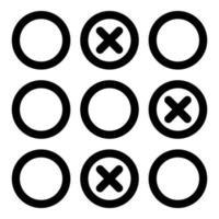 Blacklist code icon, outline style vector
