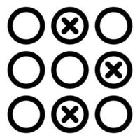 Blacklist code icon, outline style vector