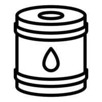 Kerosene tank icon, outline style vector