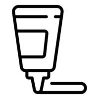 Wasabi bottle icon, outline style vector