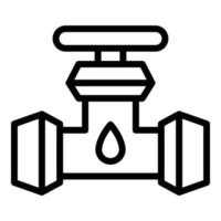 Kerosene pipeline icon, outline style vector