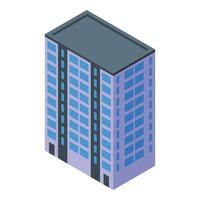 Building property investments icon, isometric style vector