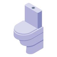 Toilet icon, isometric style vector