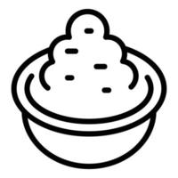 Flavor wasabi icon, outline style vector