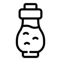 Soy sauce ingredient icon, outline style vector