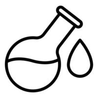 Kerosene flask icon, outline style vector
