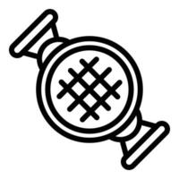 Grill cooking icon, outline style vector