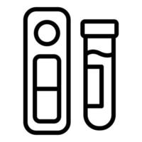 Laboratory test icon, outline style vector