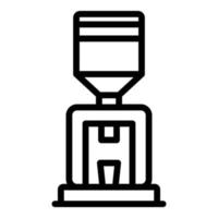 Office cooler icon, outline style vector