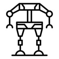 Exosuit icon outline vector. Exoskeleton suit vector