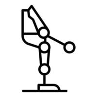 Exoskeleton part icon outline vector. Robot suit vector