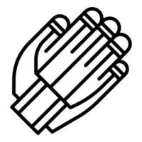 Exosuit hand icon outline vector. Robot suit vector