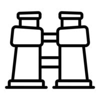 Safari binoculars icon, outline style vector