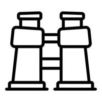 Safari binoculars icon, outline style vector