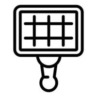 Grill net icon, outline style vector