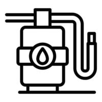 Water purifier icon, outline style vector