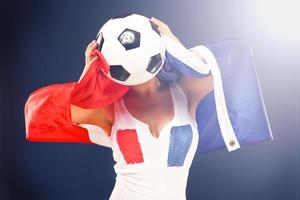 French soccer fan photo