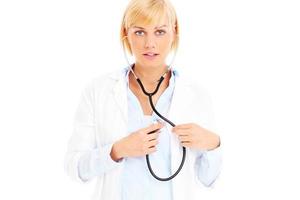 Doctor with stethoscope photo