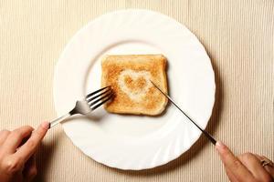 Toast and heart photo