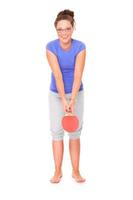 Table tennis player photo