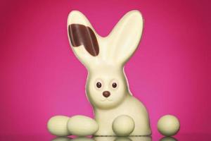 Chocolate Easter bunny photo