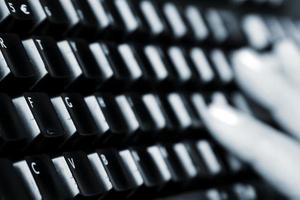 black keyboard close-up photo