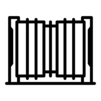 Access automatic gate icon, outline style vector