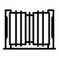 Access automatic gate icon, outline style vector