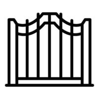 Access smart gate icon, outline style vector